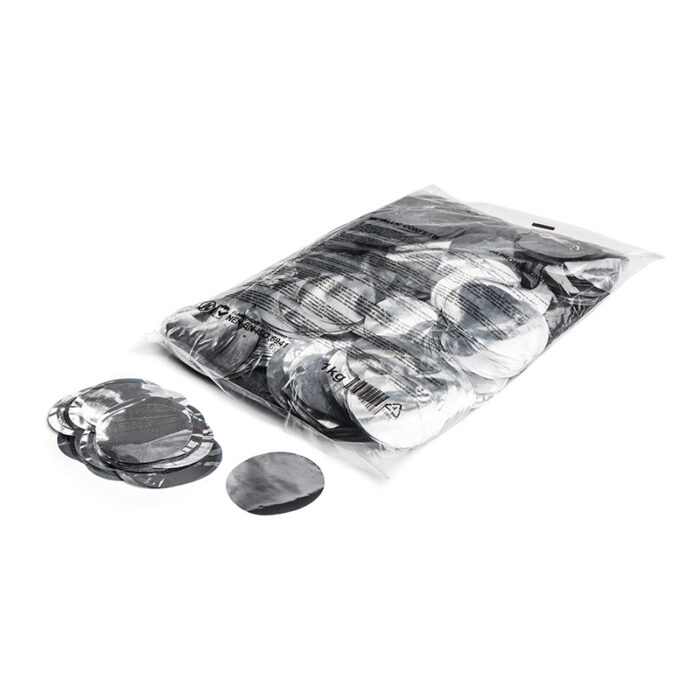 MagicFX - Metallic confetti rounds Ø 55 mm - Silver
